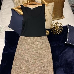 DKNY Black and Tweed Dress